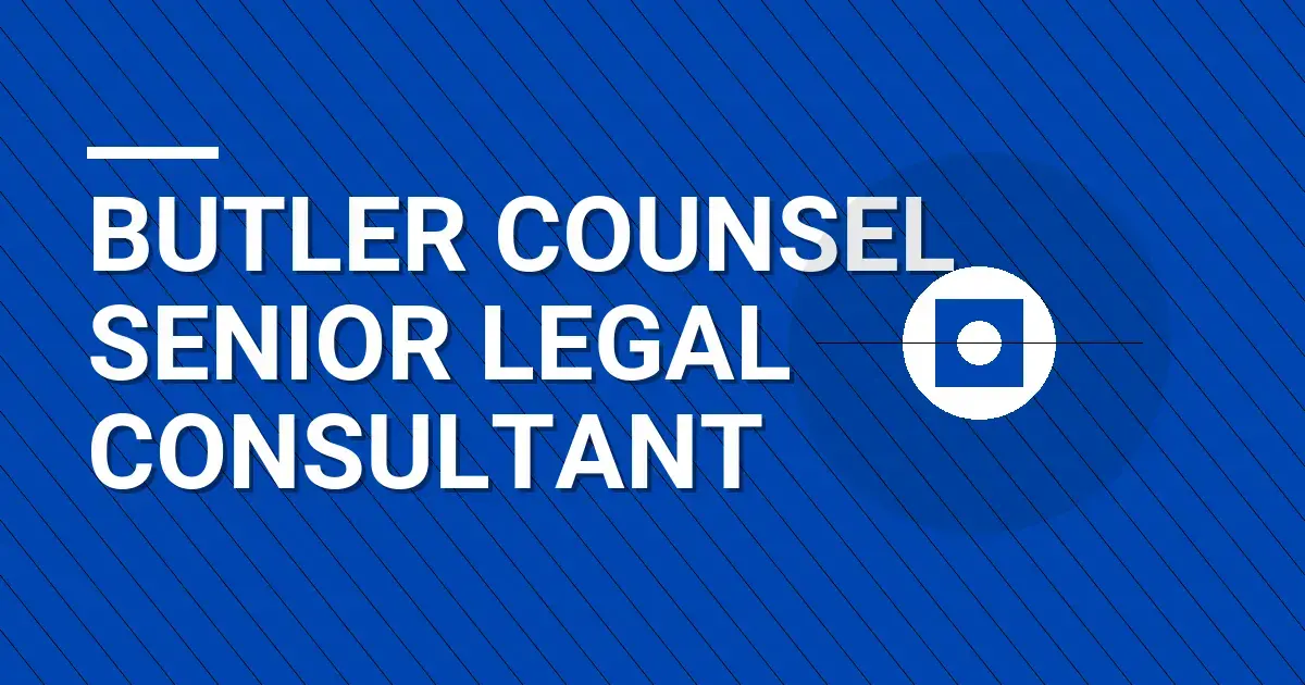 Butler Counsel Senior Legal Consultant